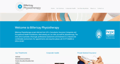 Desktop Screenshot of billericayphysiotherapy.co.uk