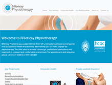 Tablet Screenshot of billericayphysiotherapy.co.uk